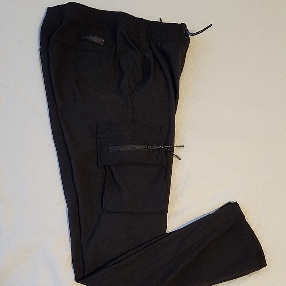 Kids Black Cargo Pants - Picture 3 of 3